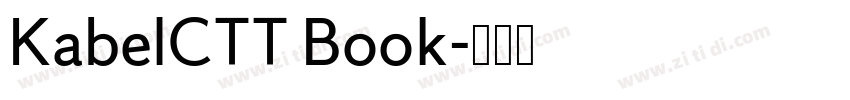 KabelCTT Book字体转换